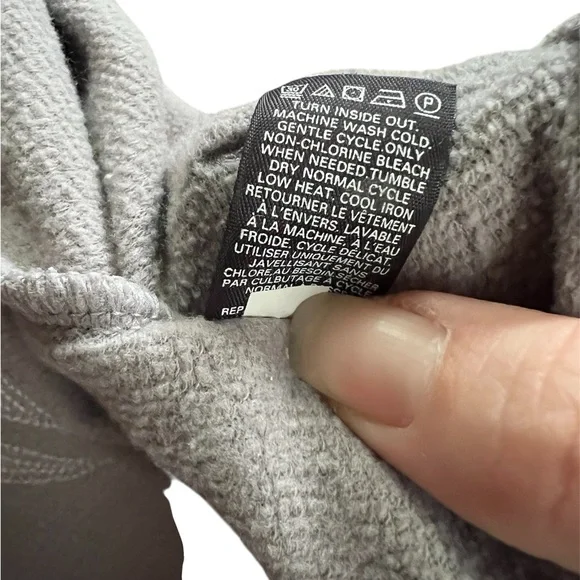 Lavender Grey Victoria's Secret Angel hoodie with sequin wings - Picture 6 of 11